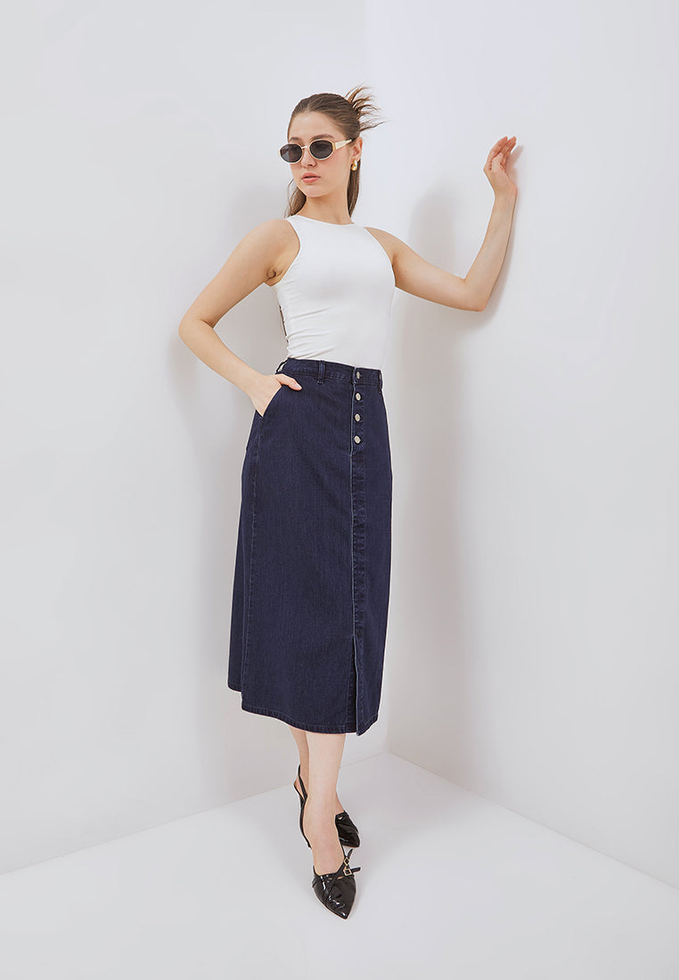 Osella Sadie Buttoned-Up Midi Skirt