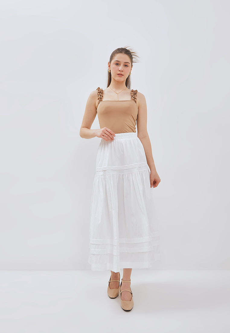 Osella Iris Skirt With Pleat Detail