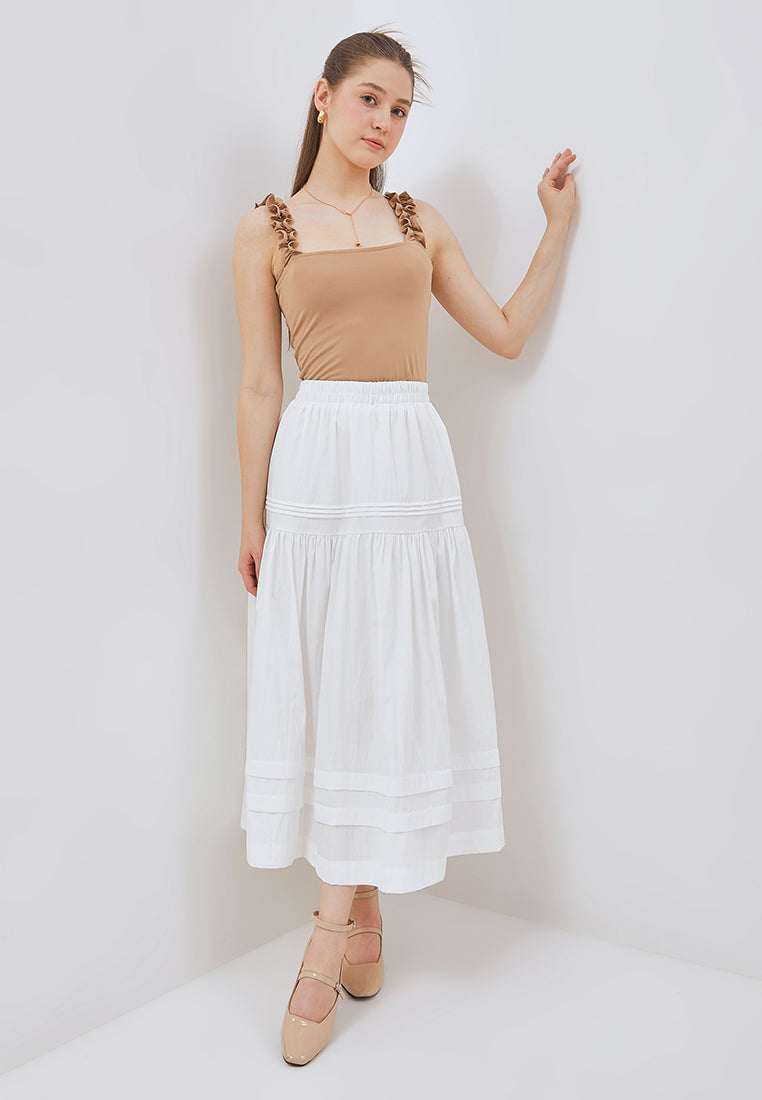 Osella Iris Skirt With Pleat Detail