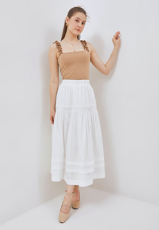 Osella Iris Skirt With Pleat Detail