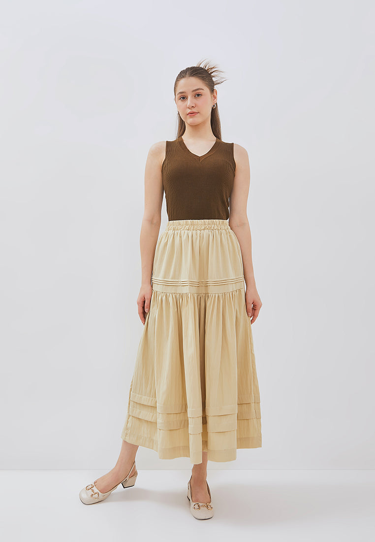 Osella Iris Skirt With Pleat Detail