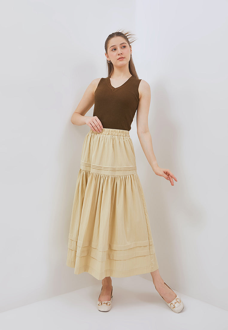 Osella Iris Skirt With Pleat Detail