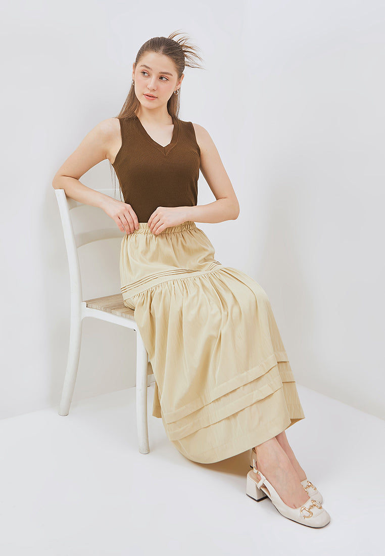 Osella Iris Skirt With Pleat Detail