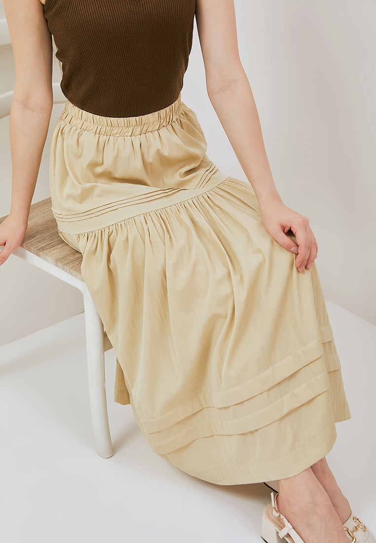 Osella Iris Skirt With Pleat Detail