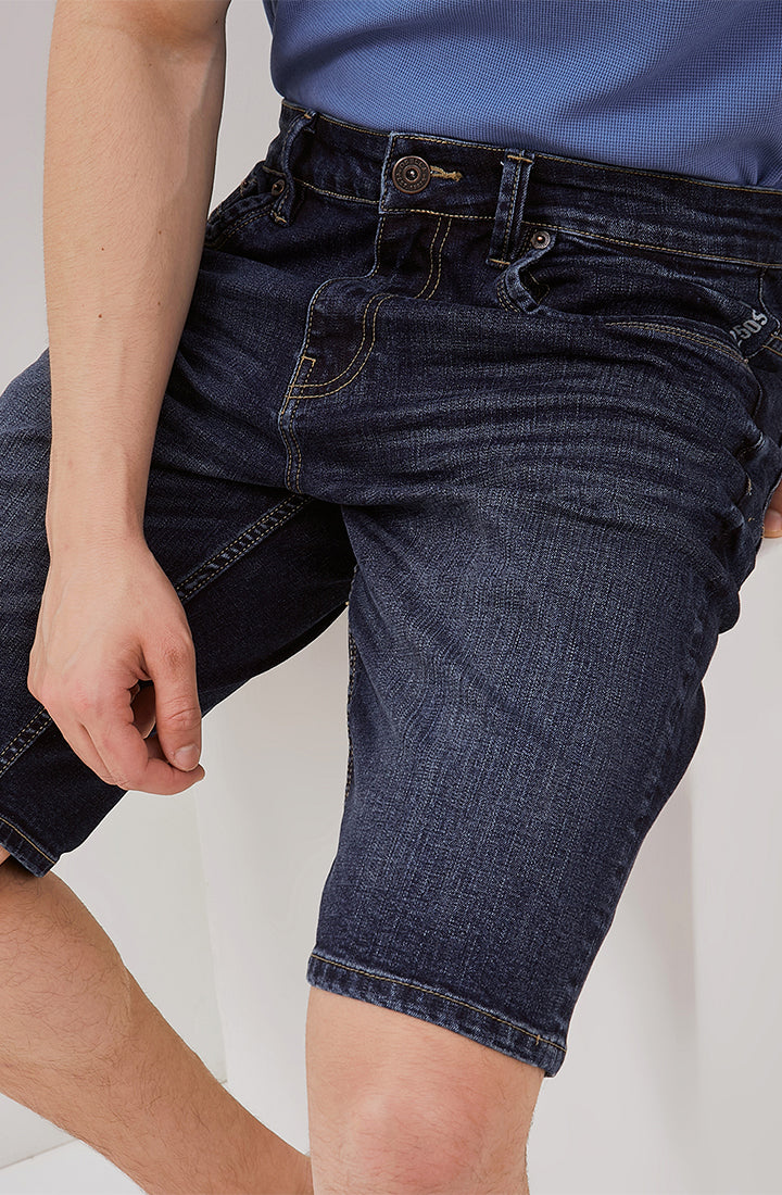 Osella Short Denim Jeans In Medium Blue Wash 20865005A2