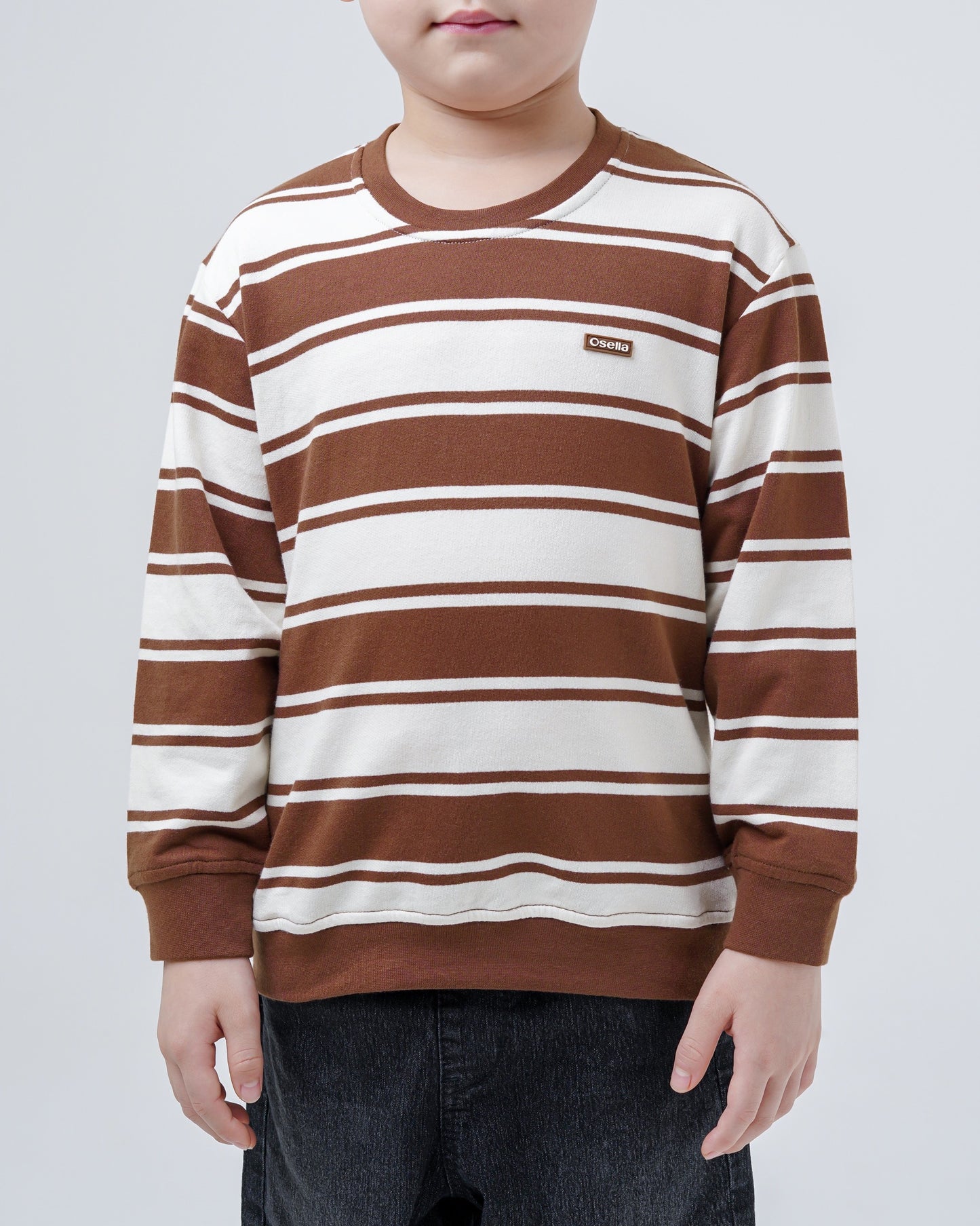Osella Kids Stripe Pattern Sweatshirt