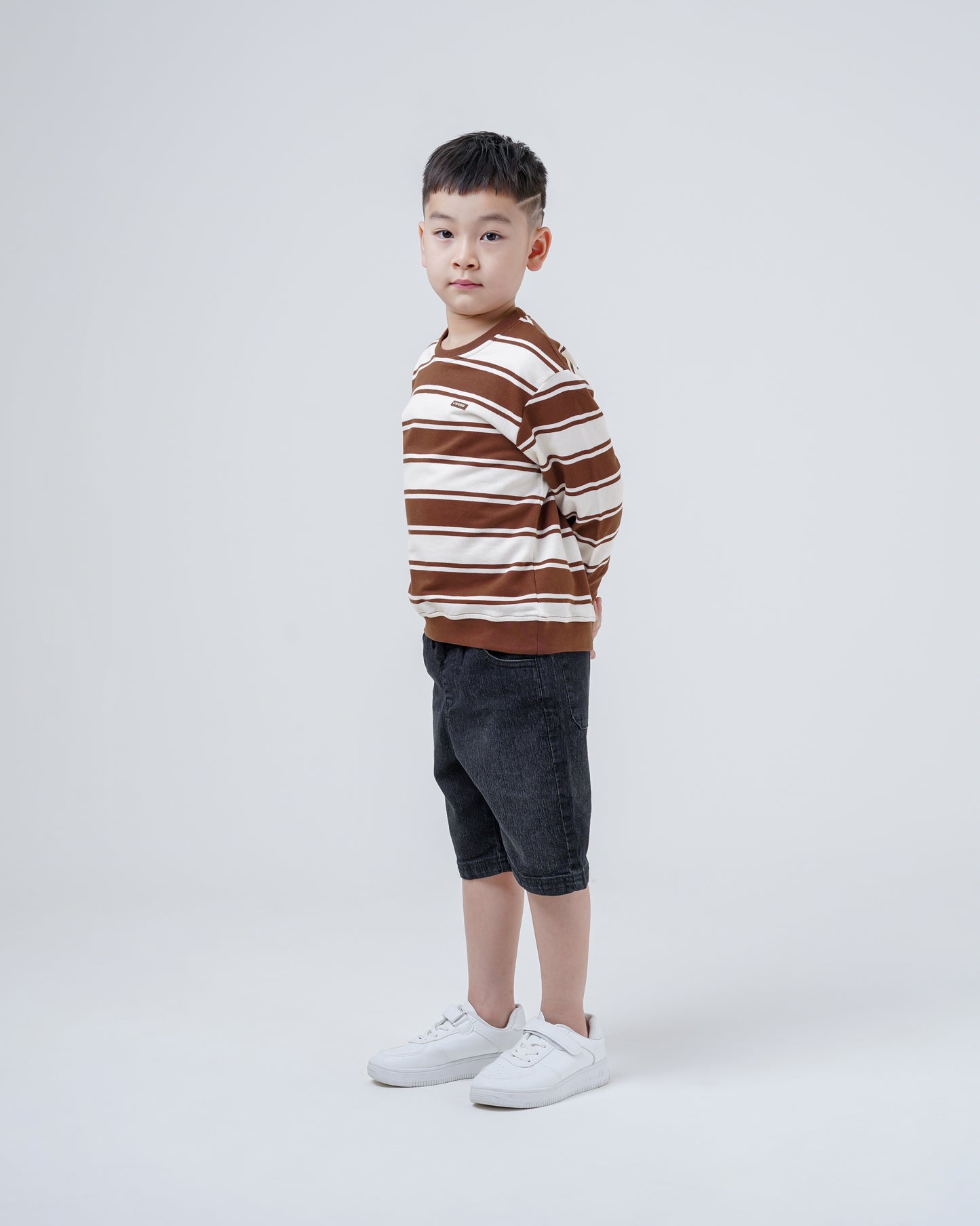 Osella Kids Stripe Pattern Sweatshirt