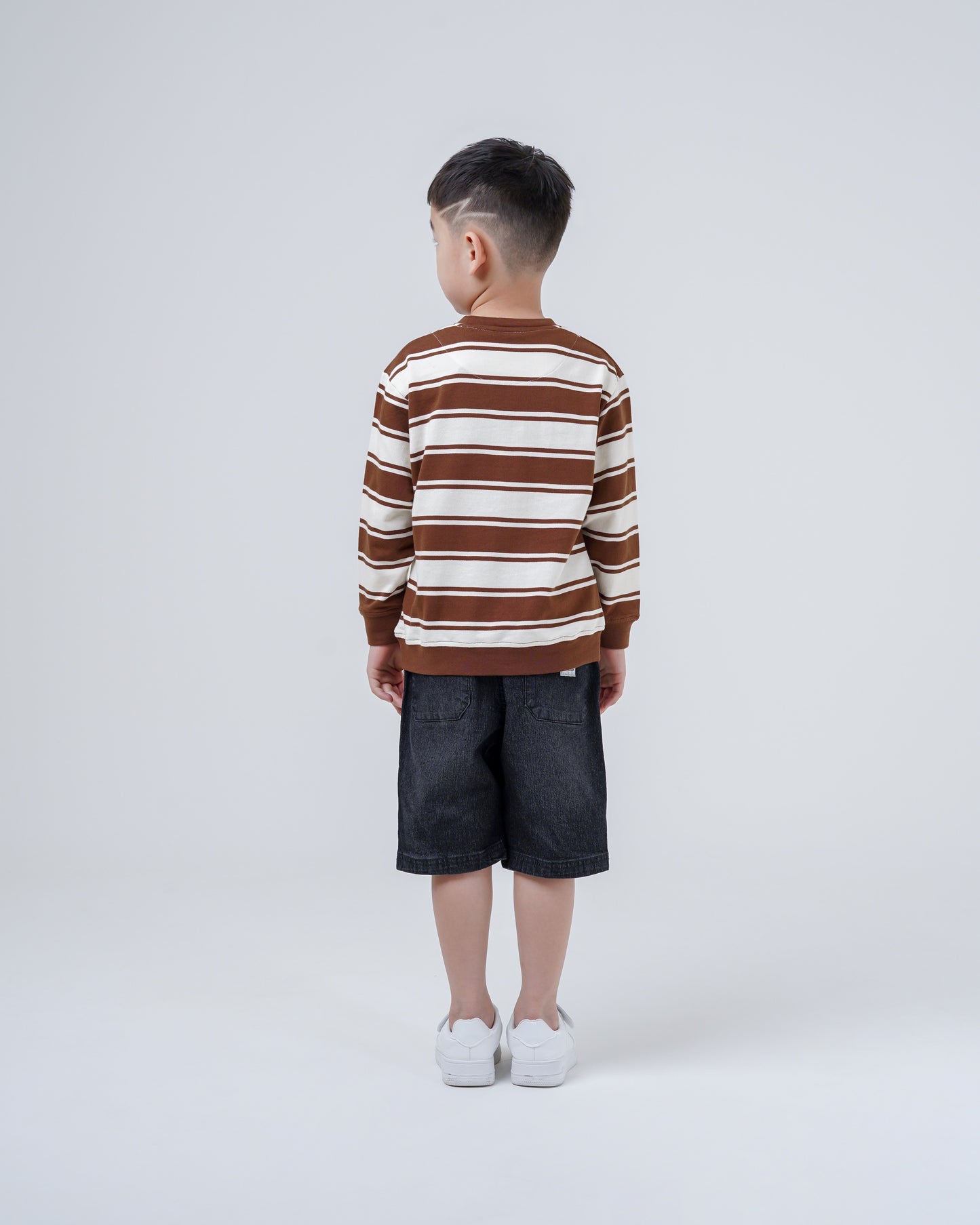 Osella Kids Stripe Pattern Sweatshirt