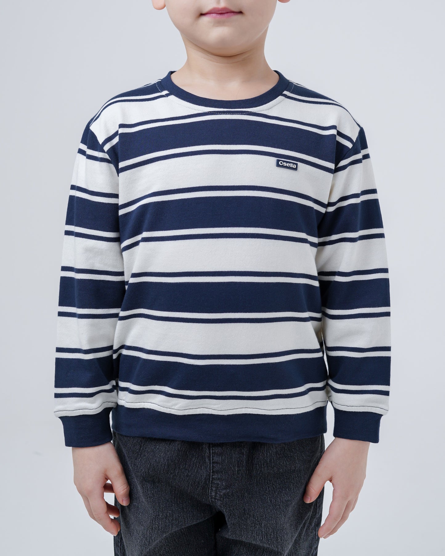 Osella Kids Stripe Pattern Sweatshirt