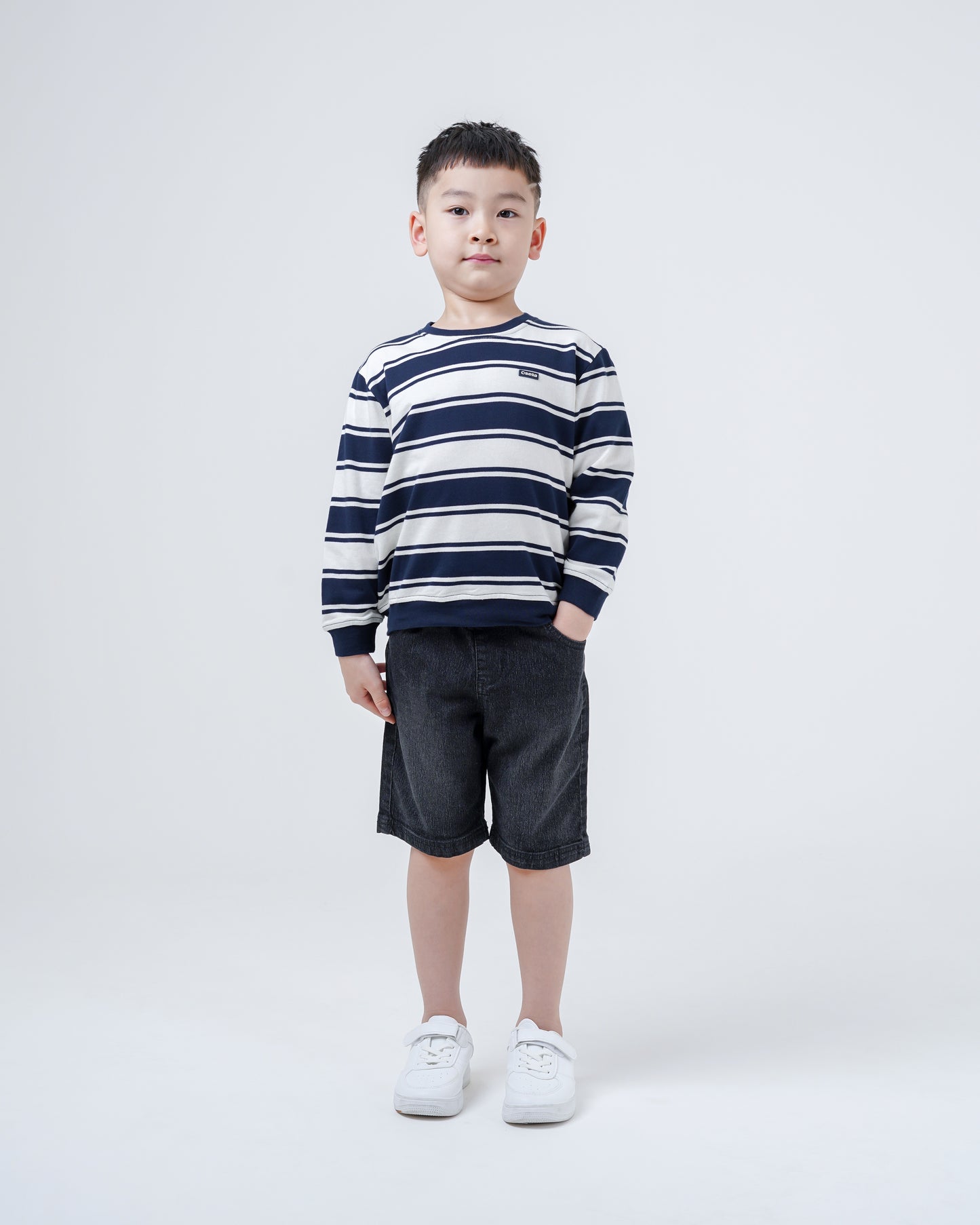 Osella Kids Stripe Pattern Sweatshirt