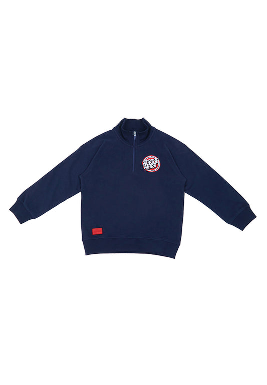 Osella Kids Boy Street Collection Half Zip Sweater Navy