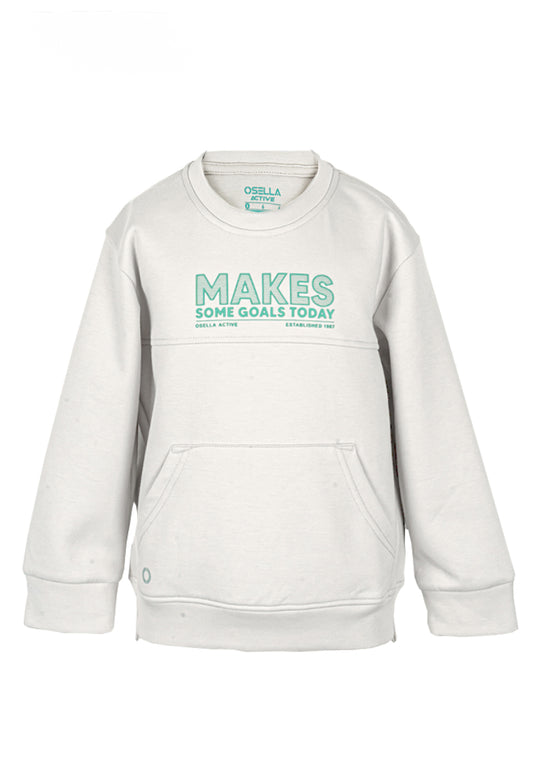 Osella Kids Active Cut & Sewn Sweater In Light Grey