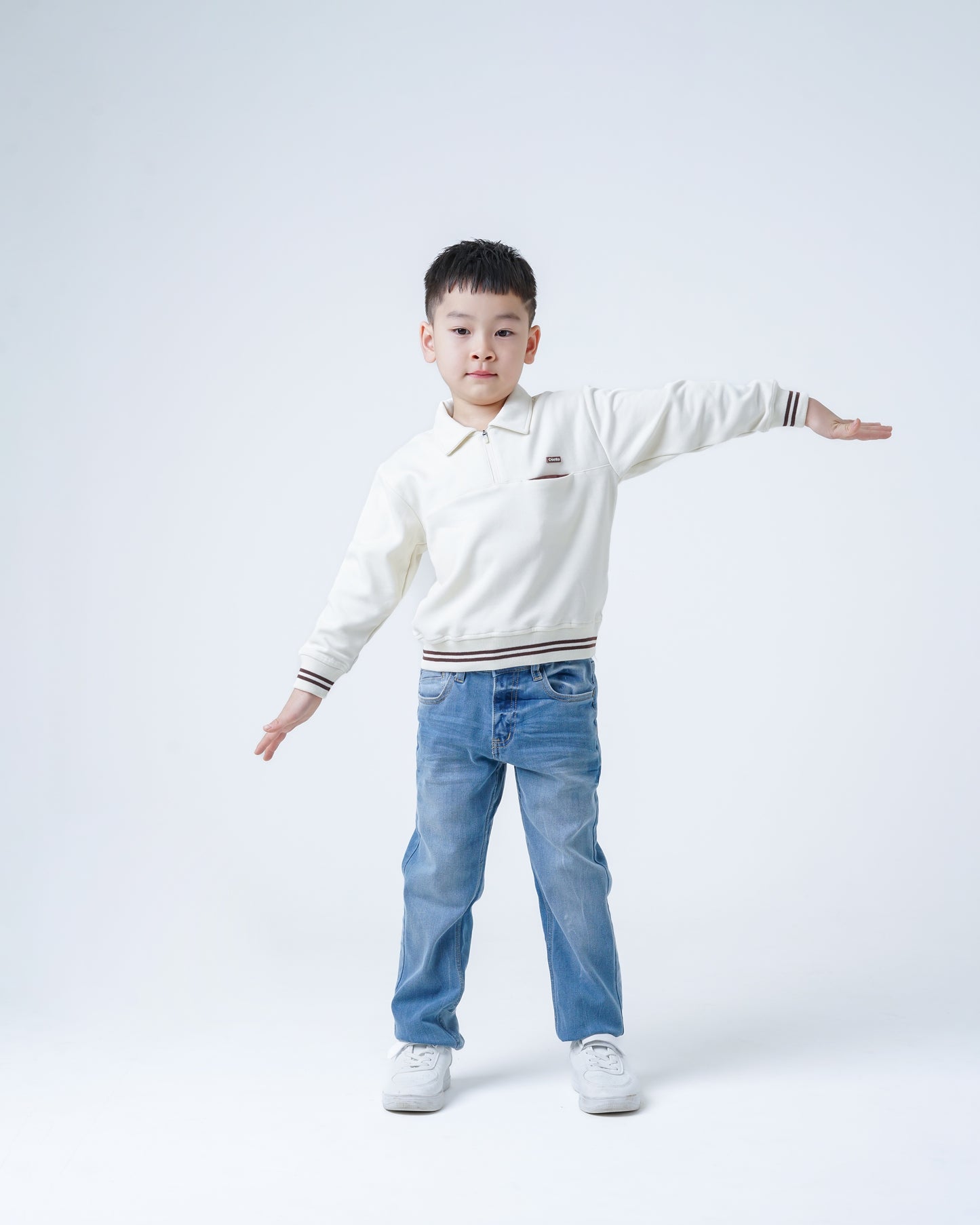 Osella Kids Half Zip Danball Sweatshirt