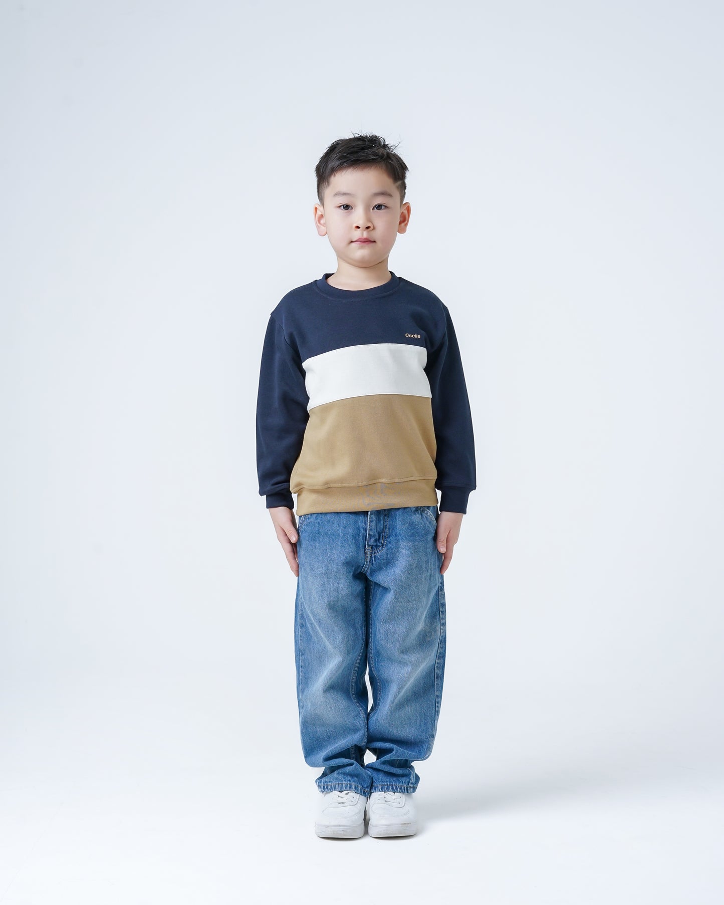 Osella Kids Tri-Color Danball Sweatshirt
