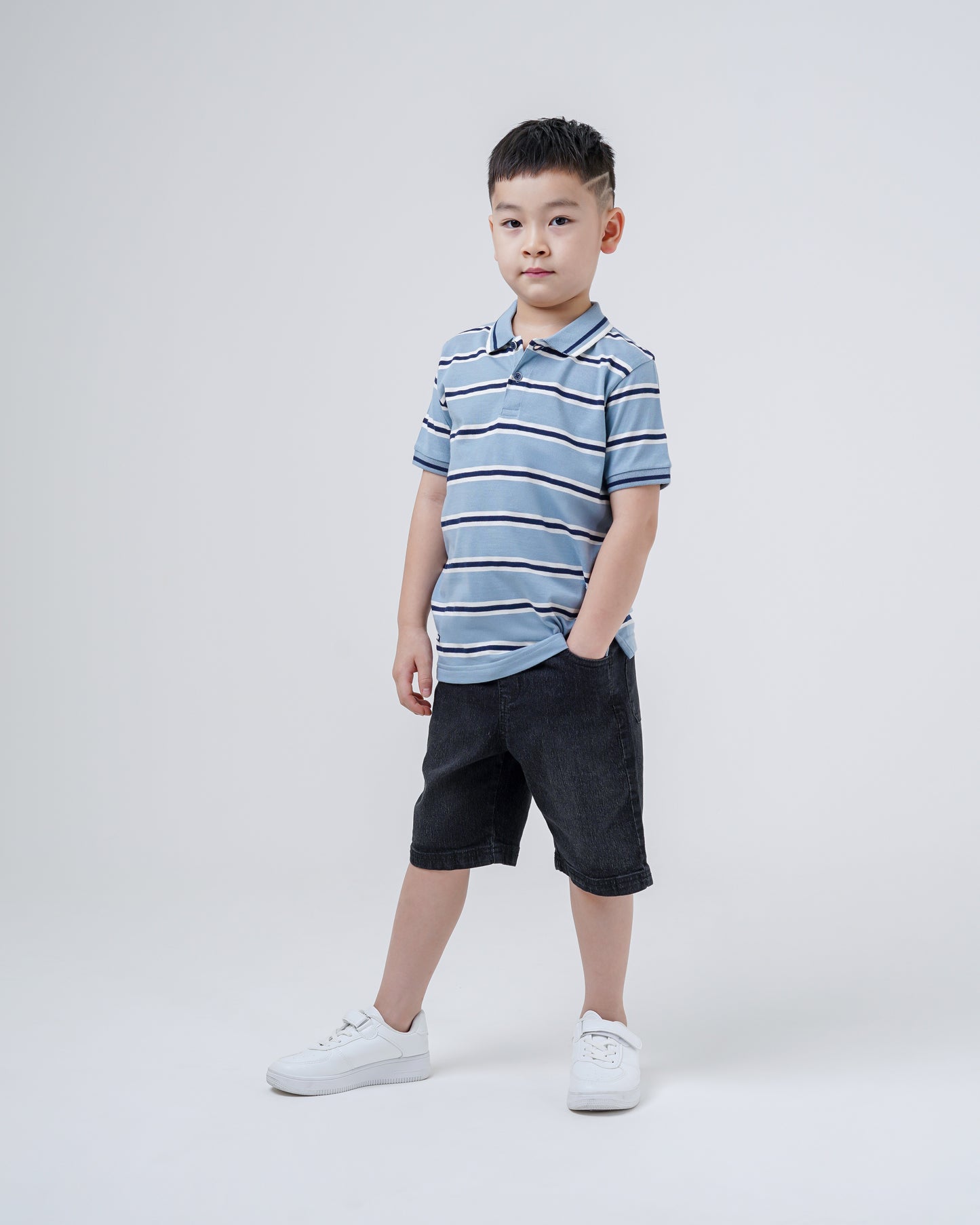 Osella Kids Beaky Regular Fit Stripe Polo Shirt