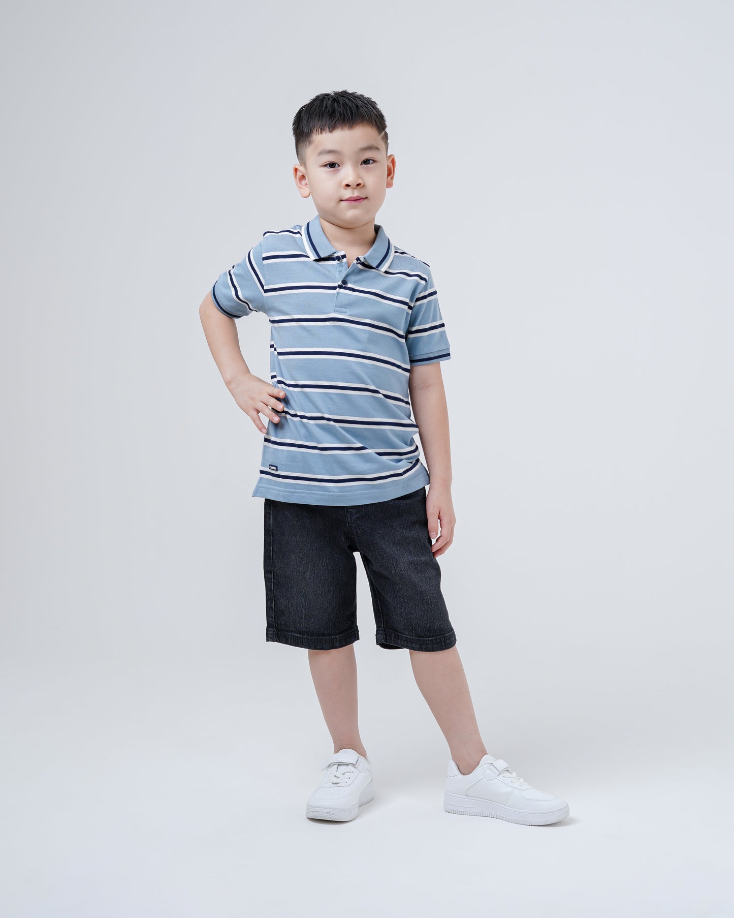 Osella Kids Beaky Regular Fit Stripe Polo Shirt