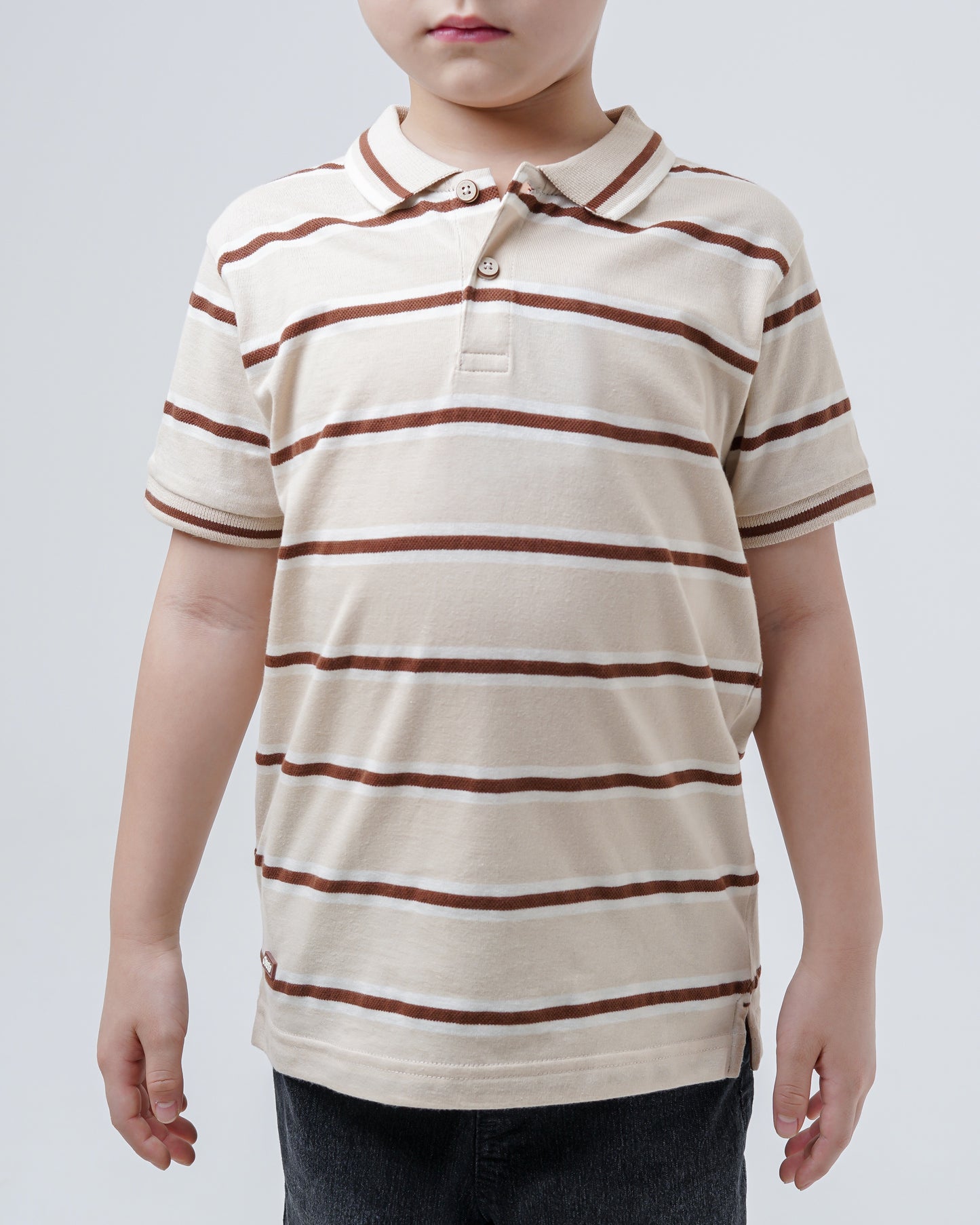Osella Kids Beaky Regular Fit Stripe Polo Shirt