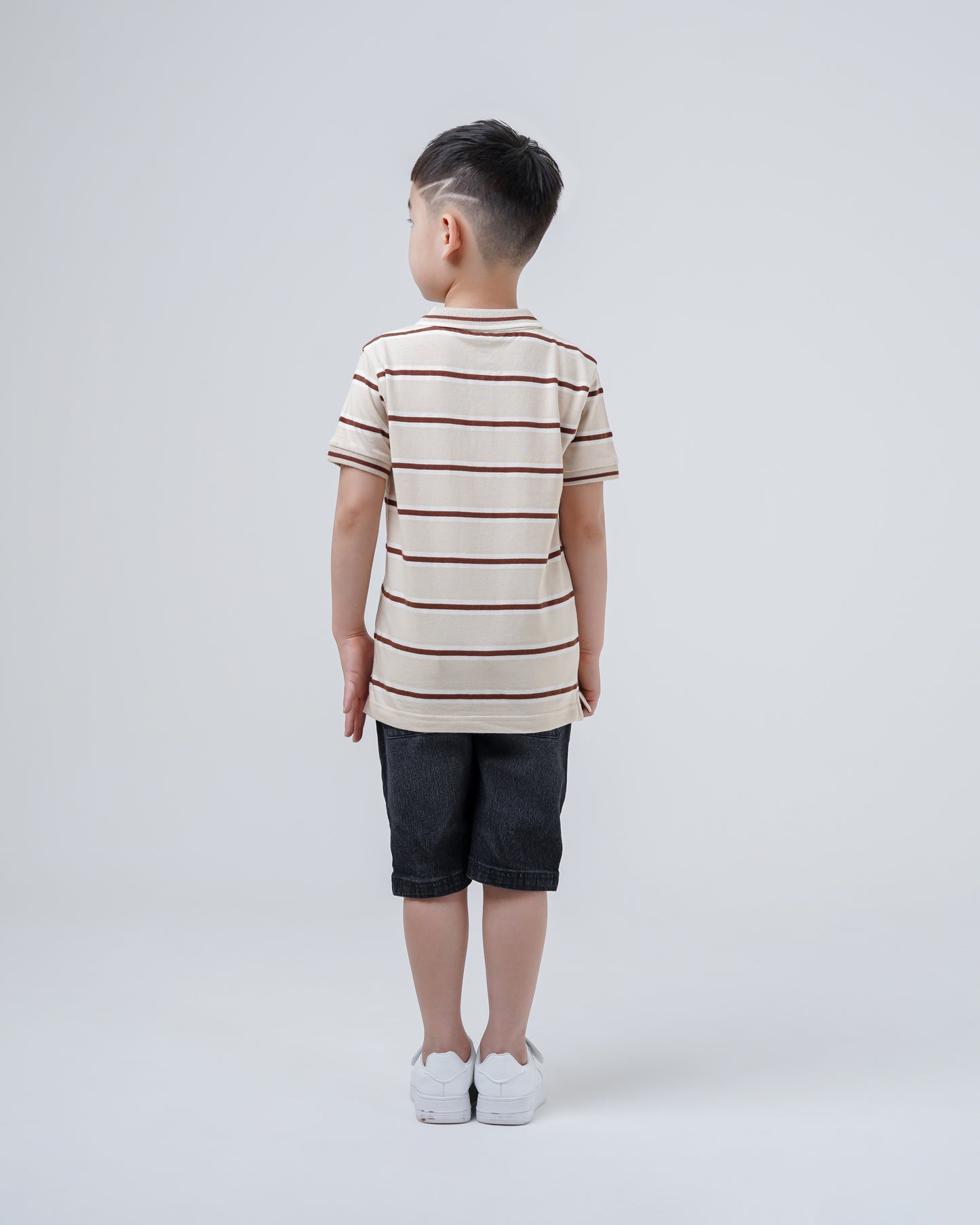 Osella Kids Beaky Regular Fit Stripe Polo Shirt