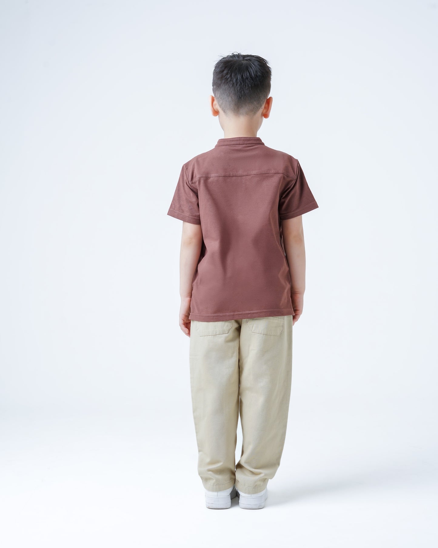 Osella Kids Maaz Henley Knit Top With Zipper Opening