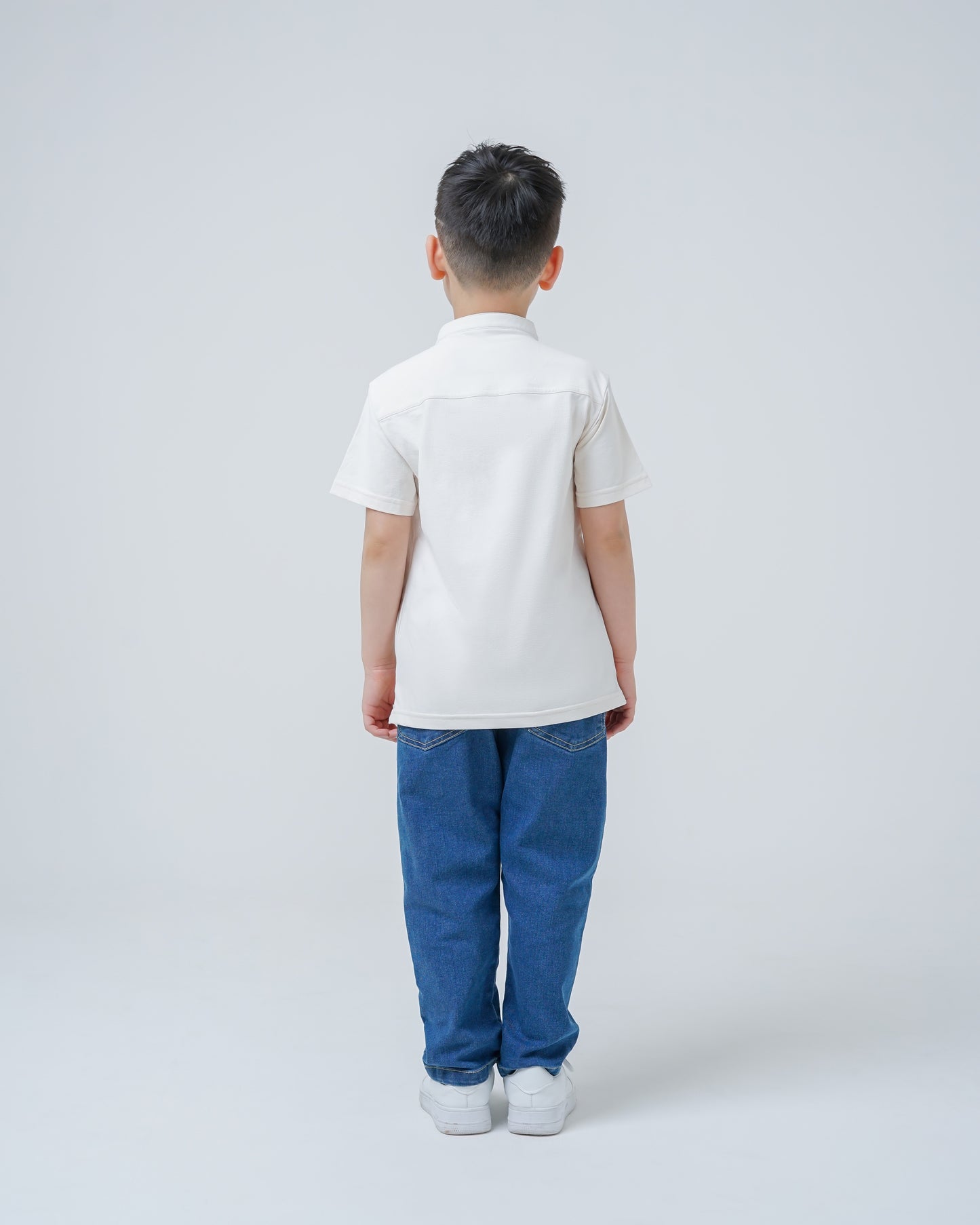 Osella Kids Maaz Henley Knit Top With Zipper Opening