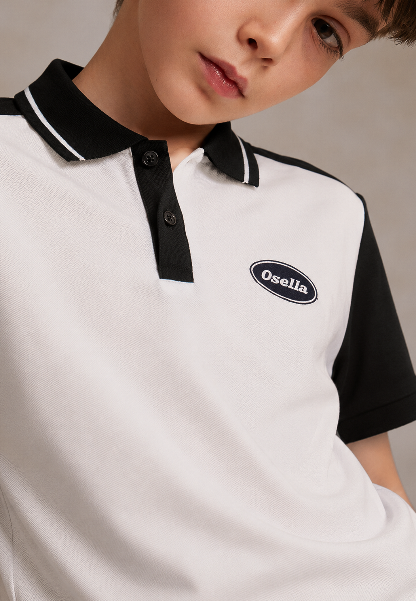 Osella Kids Charles Polo Shirt in Ivory
