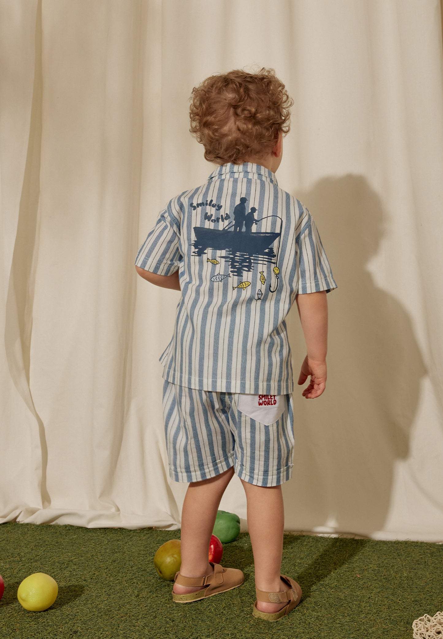 Osella Kids x Smiley World Alberto Relax Shirt In Indigo