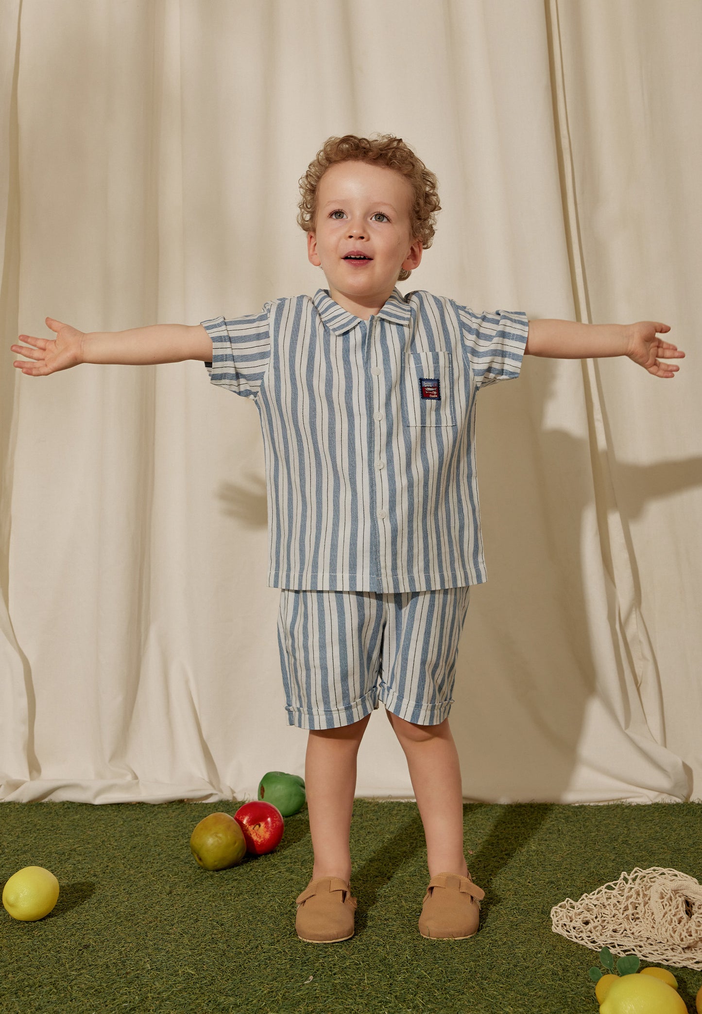Osella Kids x Smiley World Alberto Relax Shirt In Indigo