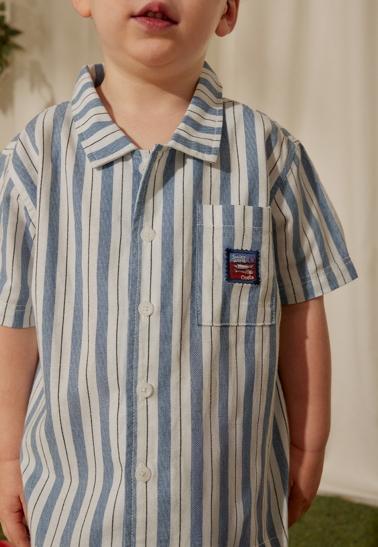 Osella Kids x Smiley World Alberto Relax Shirt In Indigo
