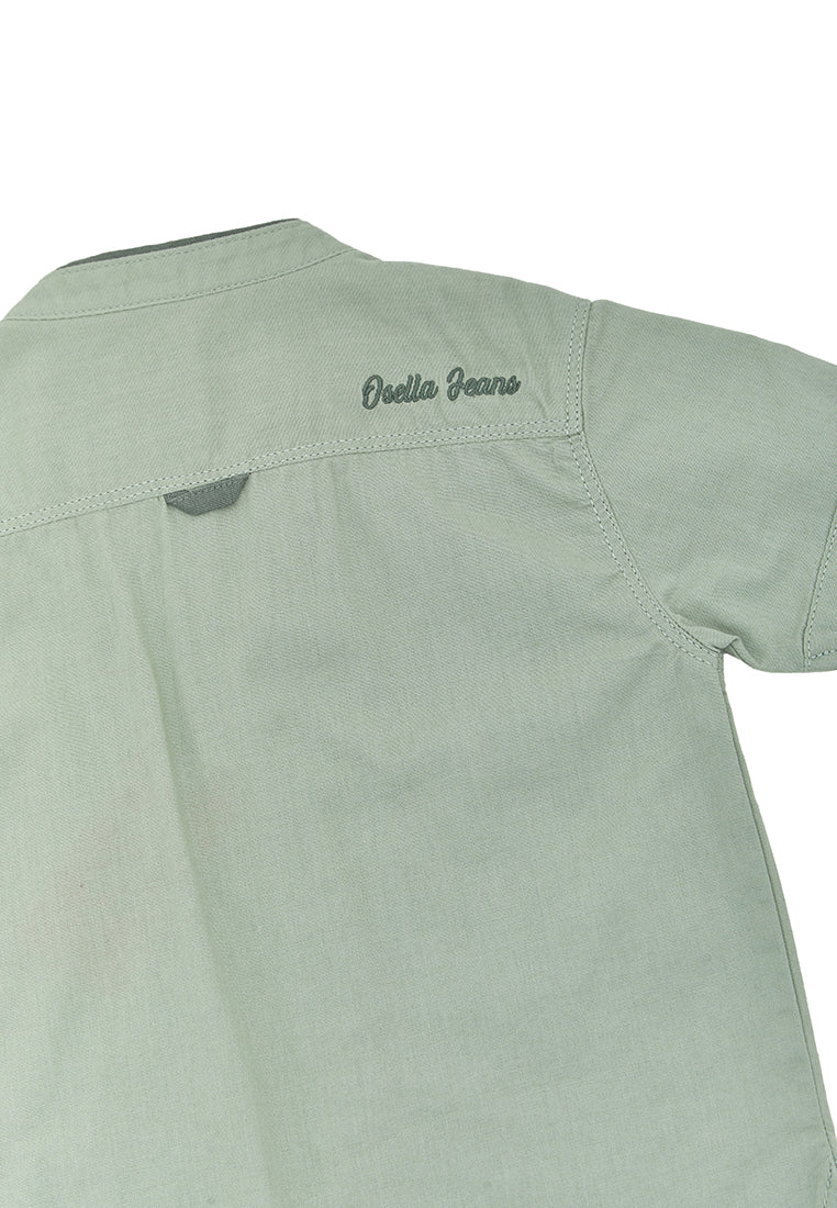 Osella Kids Boy Short Slevee Koko Shirt In Sage Green