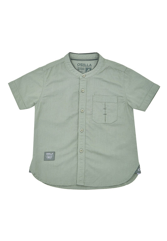 Osella Kids Boy Short Slevee Koko Shirt In Sage Green