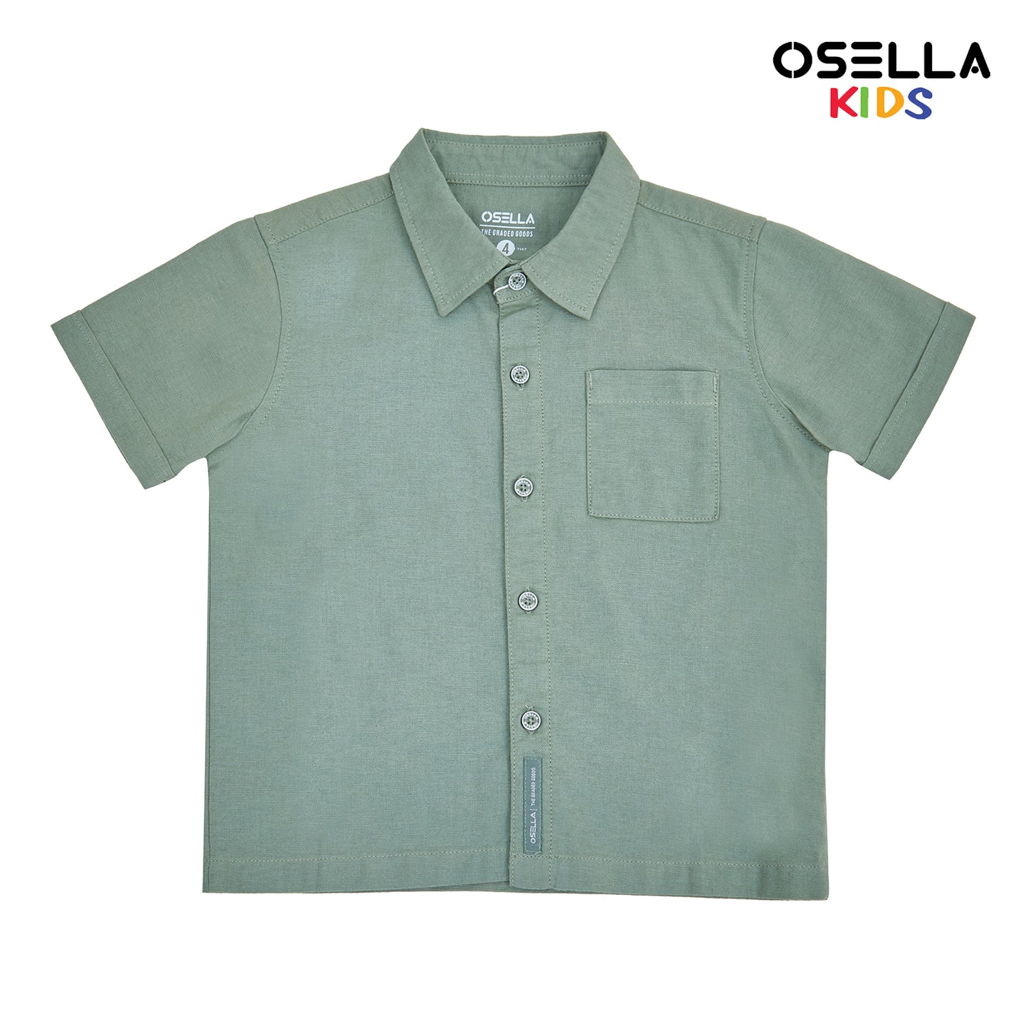 Osella Linen Look Short Sleeve Shirt 22325002