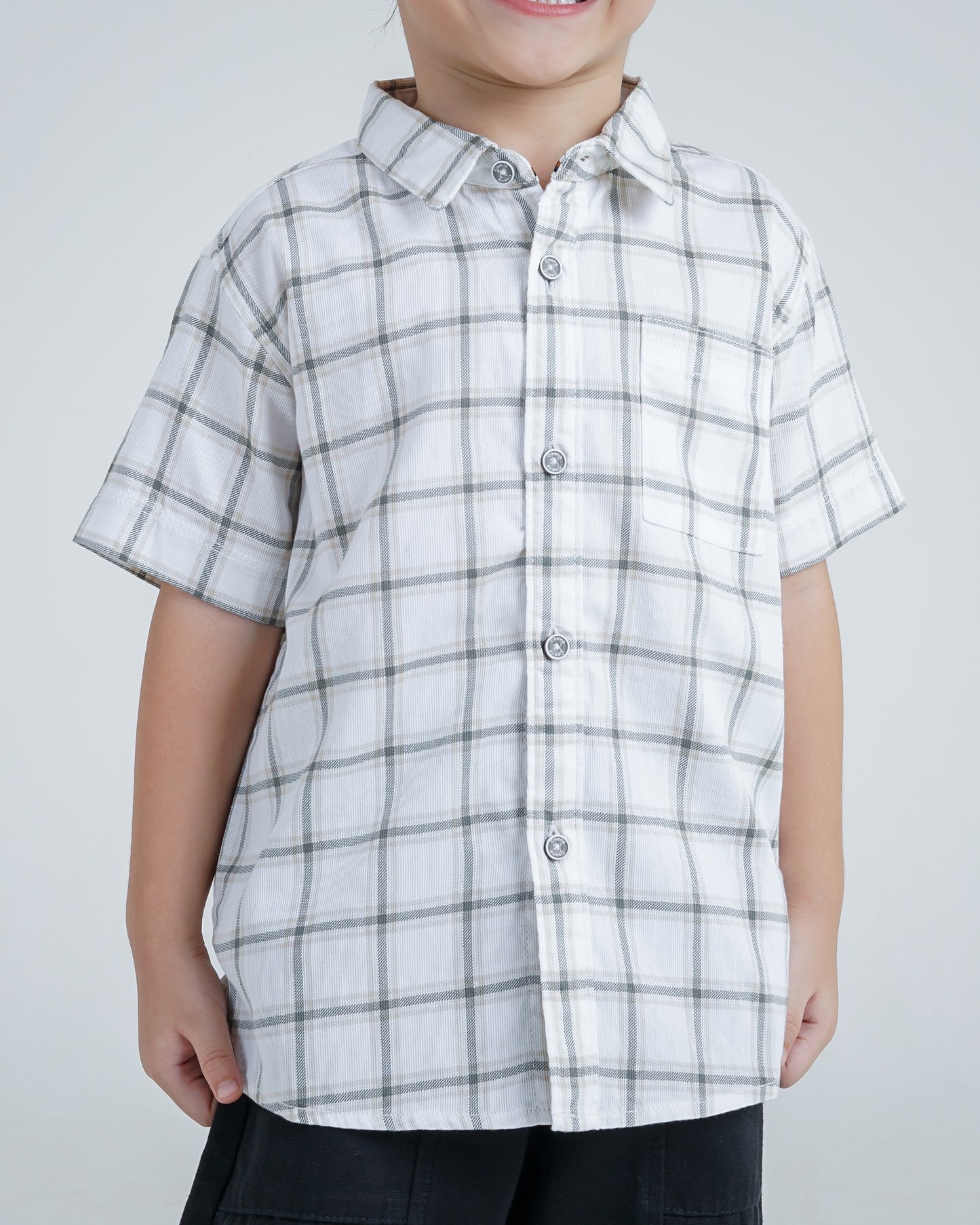 Osella Kids Tramp Regular Fit Checkered Short Shirt