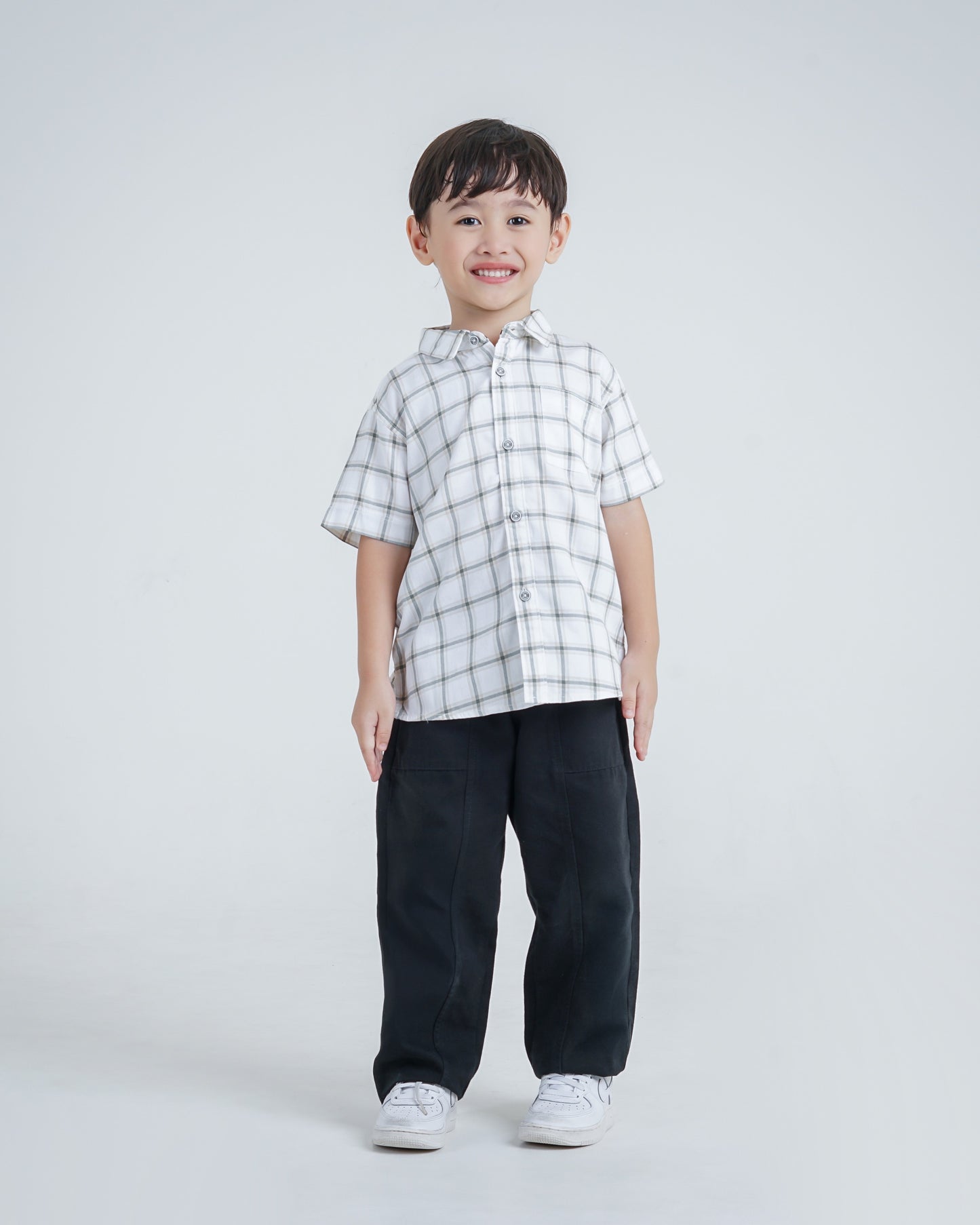 Osella Kids Tramp Regular Fit Checkered Short Shirt