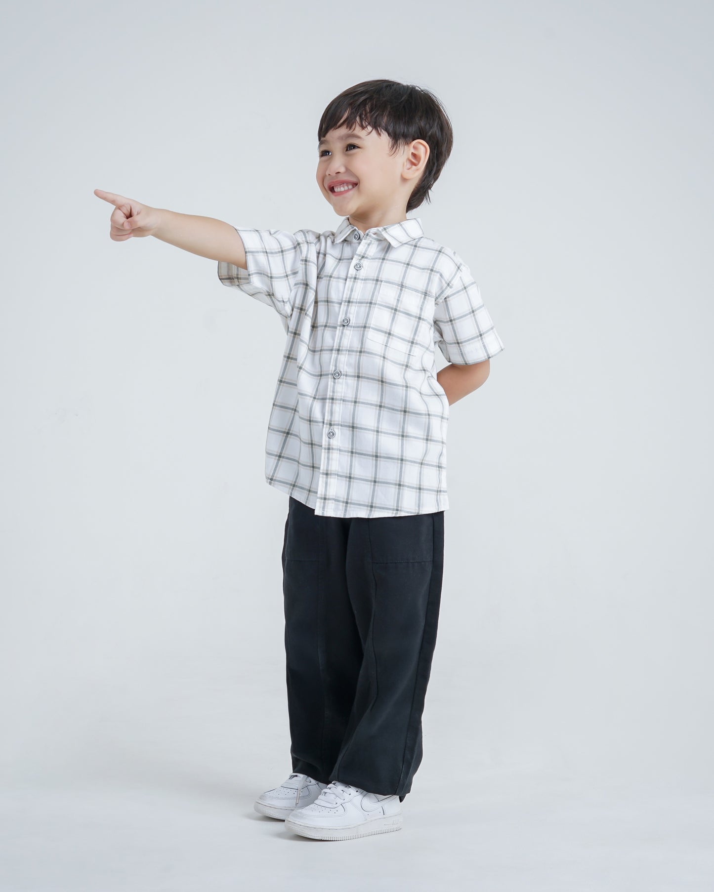 Osella Kids Tramp Regular Fit Checkered Short Shirt