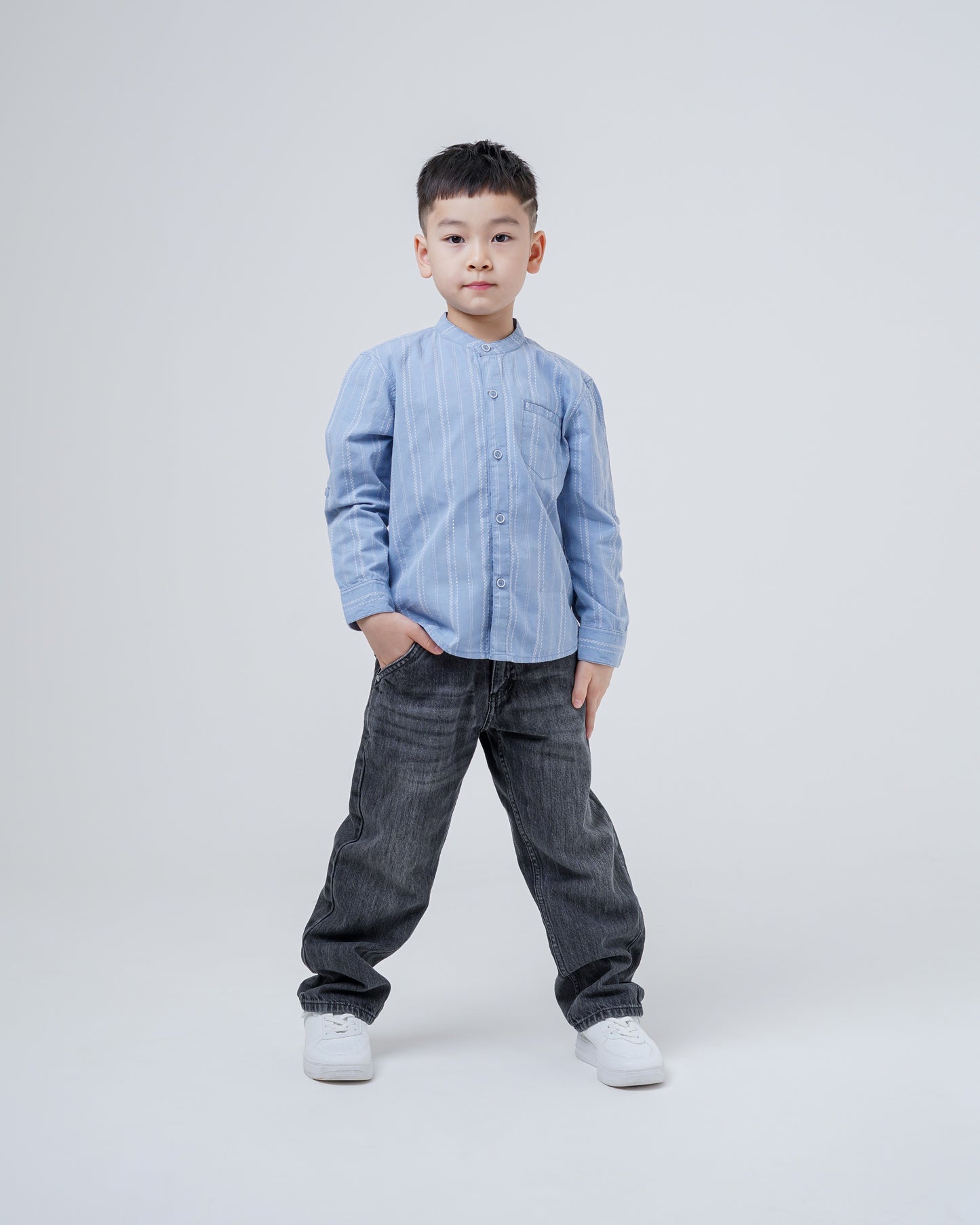 Osella Kids Nael Long Sleeve Koko Stripe Shirt
