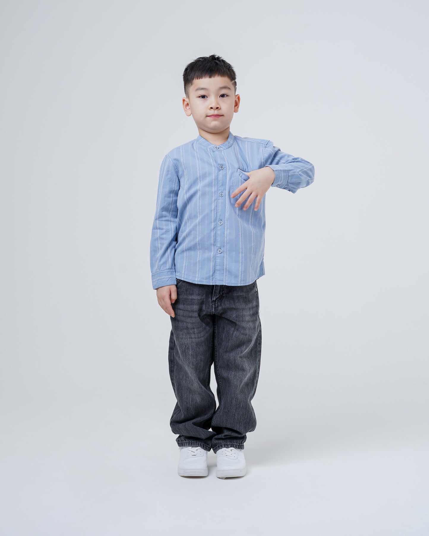 Osella Kids Nael Long Sleeve Koko Stripe Shirt