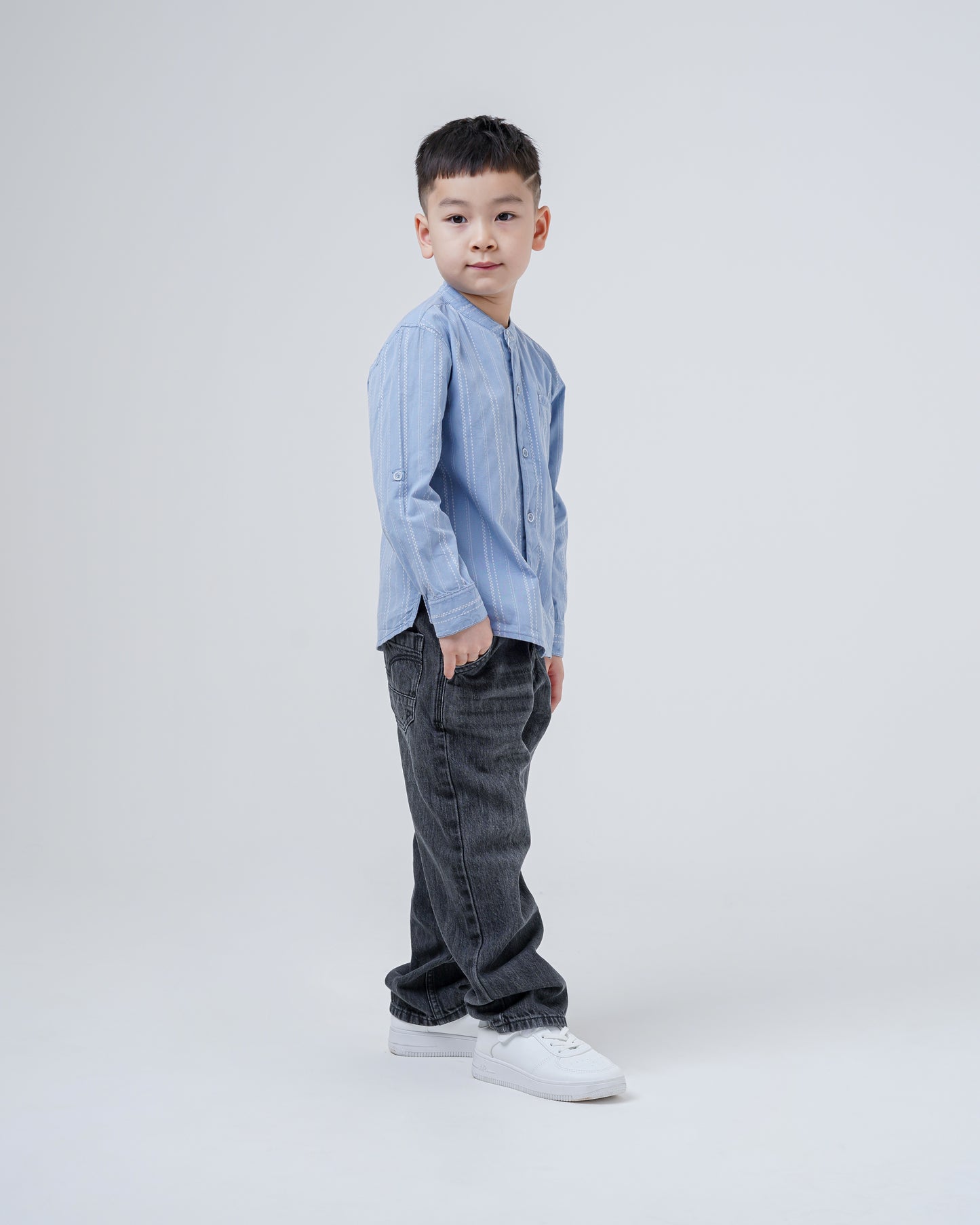 Osella Kids Nael Long Sleeve Koko Stripe Shirt