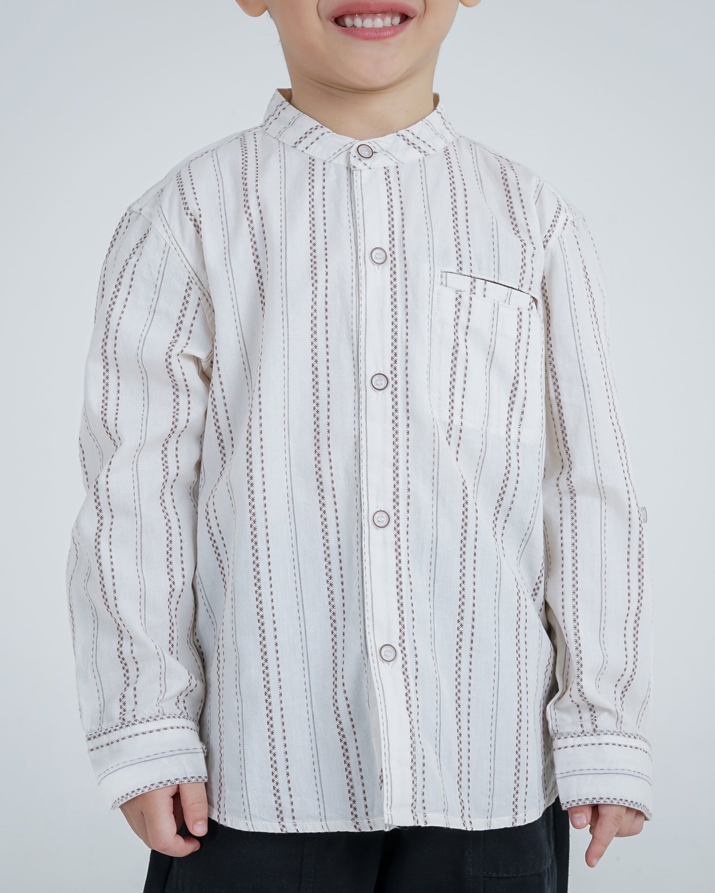 Osella Kids Nael Long Sleeve Koko Stripe Shirt