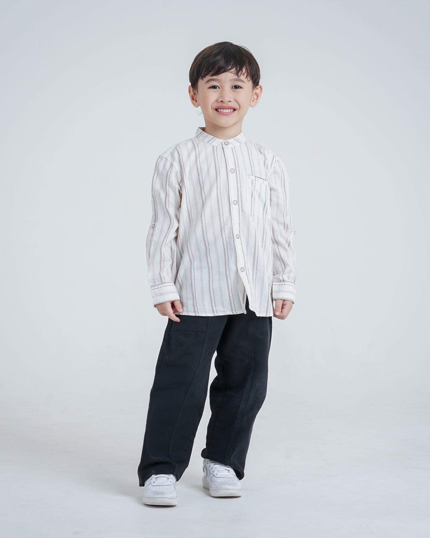 Osella Kids Nael Long Sleeve Koko Stripe Shirt