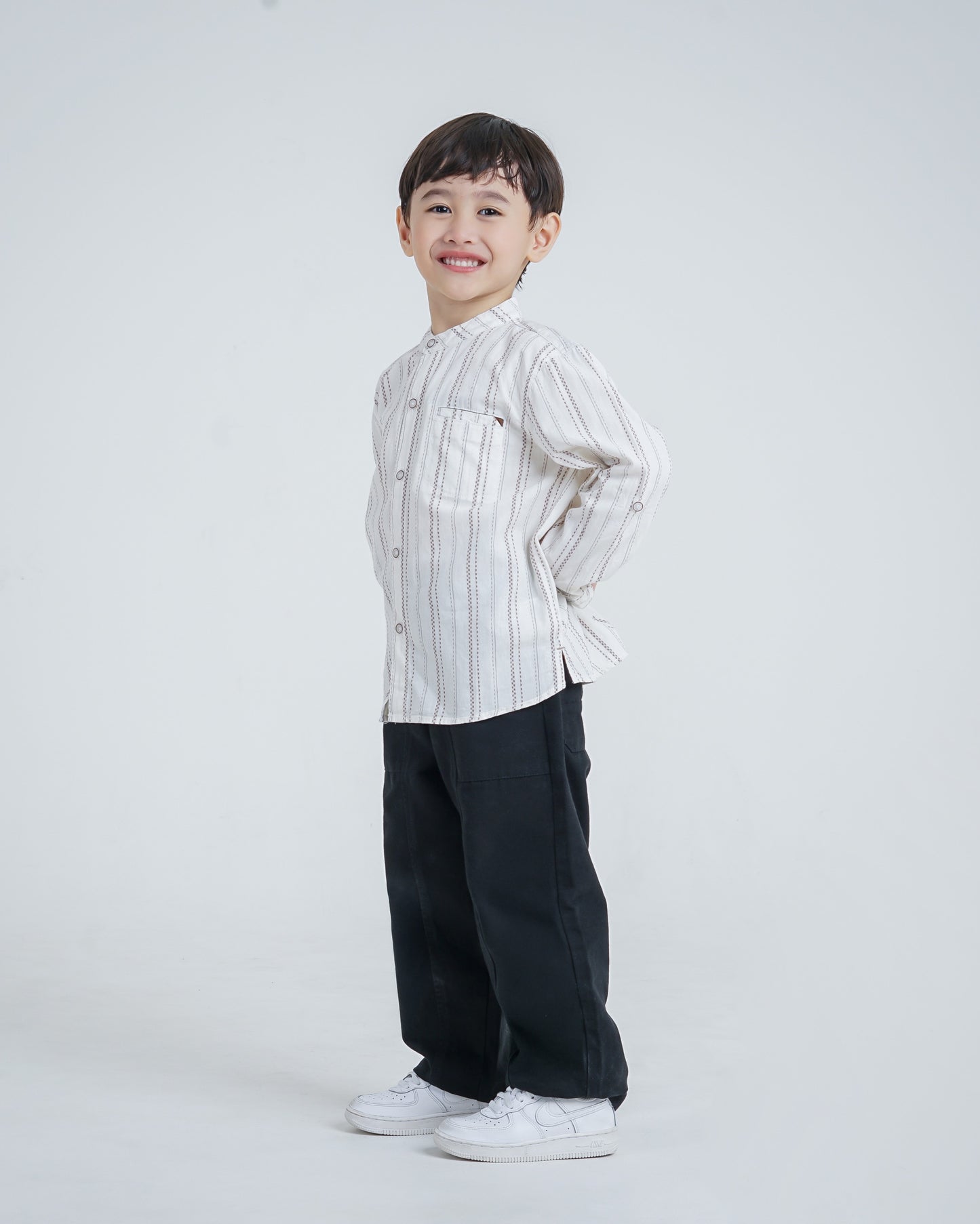 Osella Kids Nael Long Sleeve Koko Stripe Shirt