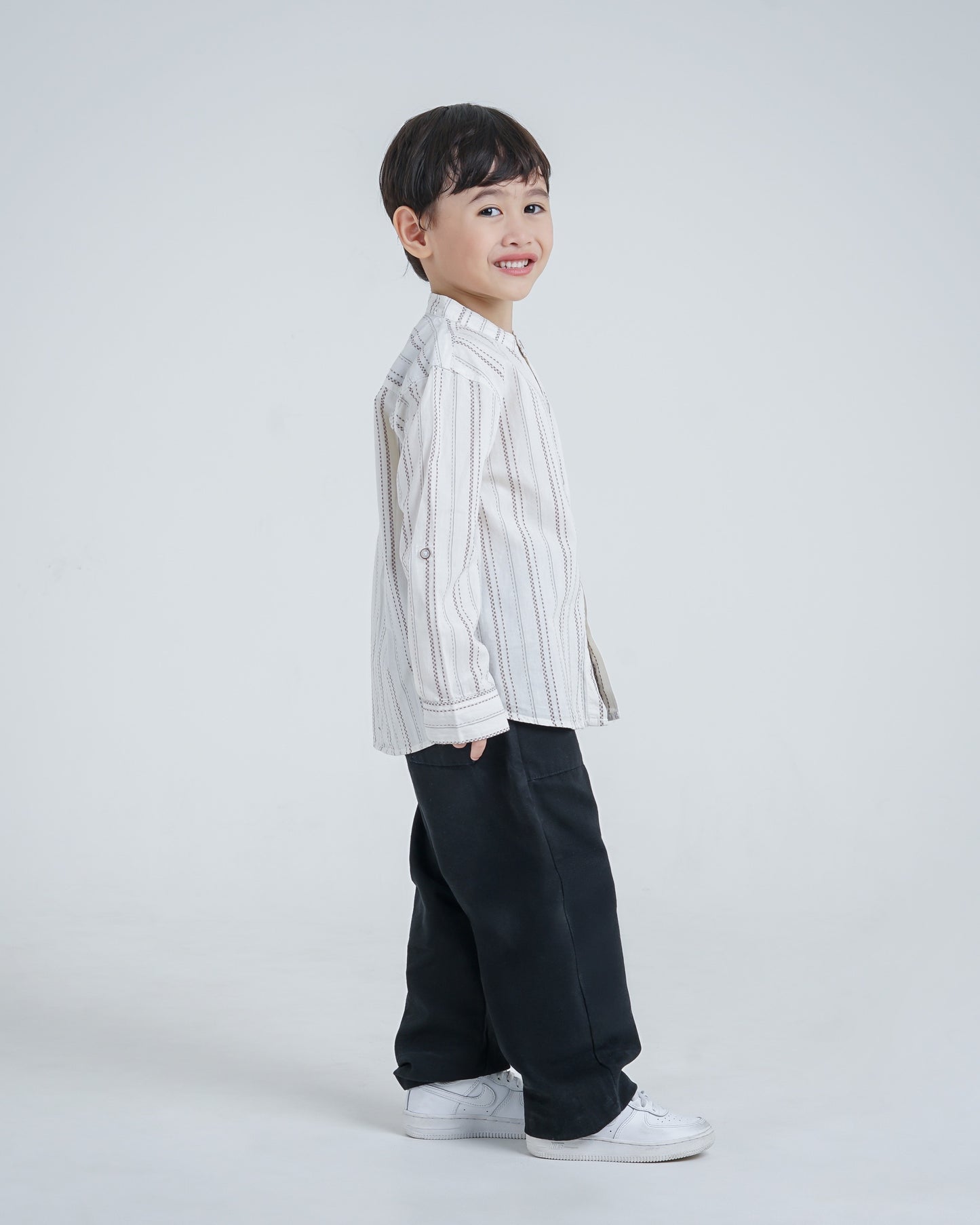 Osella Kids Nael Long Sleeve Koko Stripe Shirt