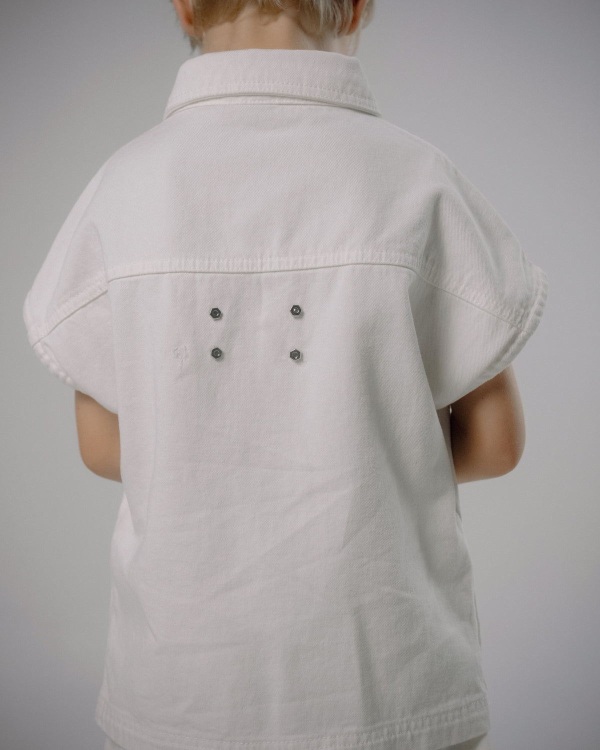 Osella Kids  X Oadkids Riz Vest in Off White