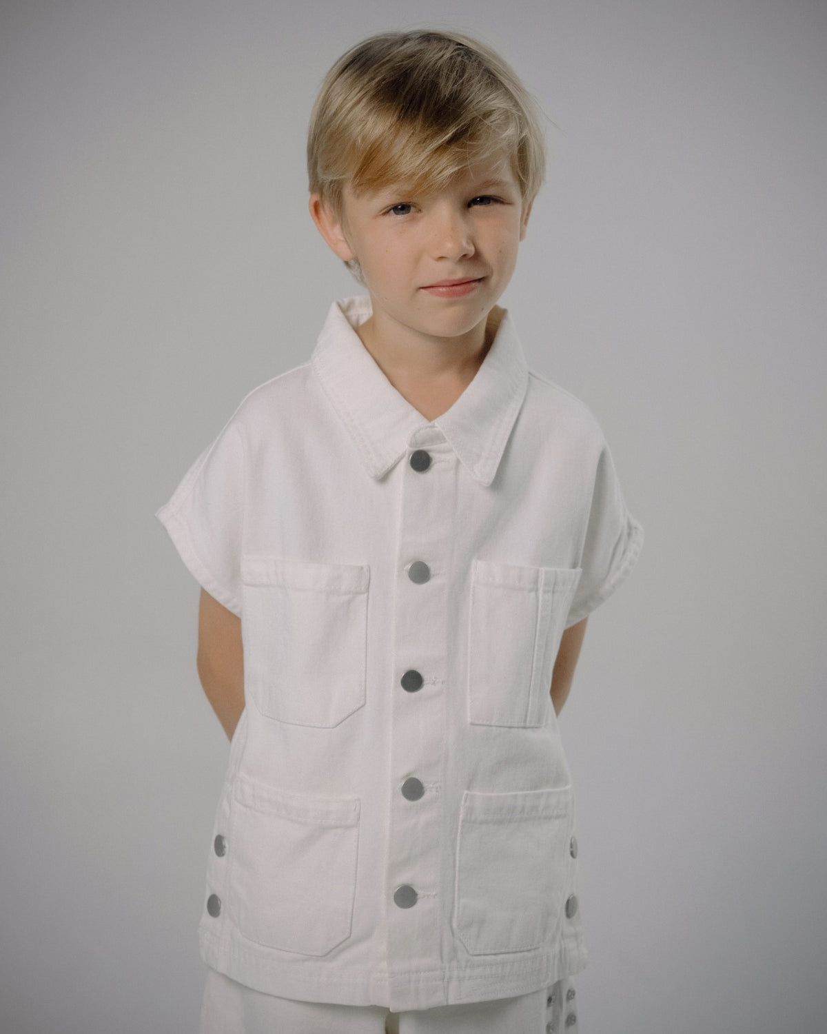 Osella Kids  X Oadkids Riz Vest in Off White