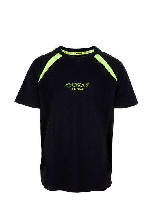 Osella Kids Active Wear Regular Tshirt In Black