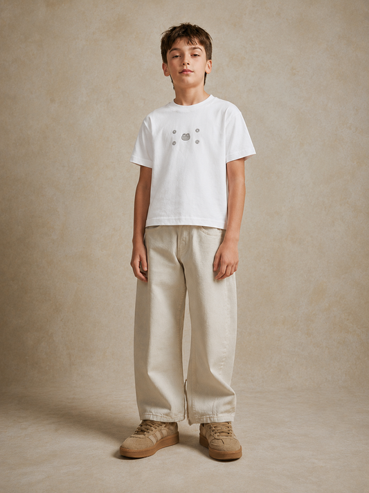 Osella Kids X Oadkids Robin Oversize T-shirt in White