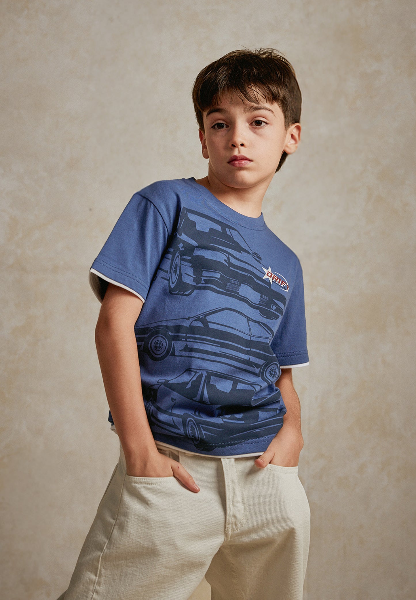 Osella Kids Dash T-shirt Print in Blue