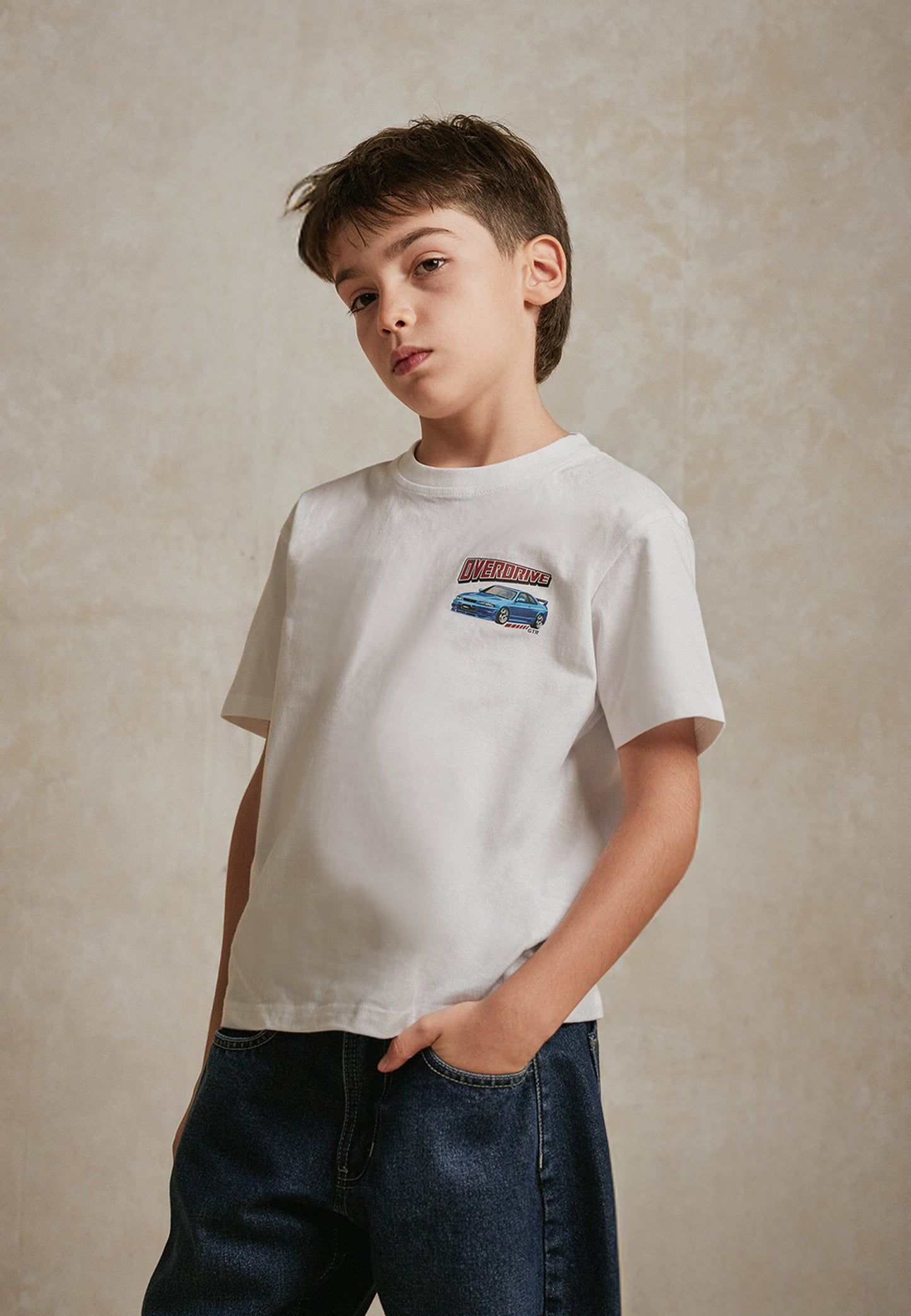 Osella Kids Lewis T-shirt Print in White