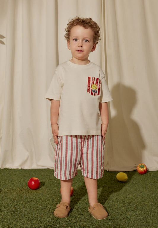 Osella Kids x SmileyWorld Lorenzo T-shirt In Ivory