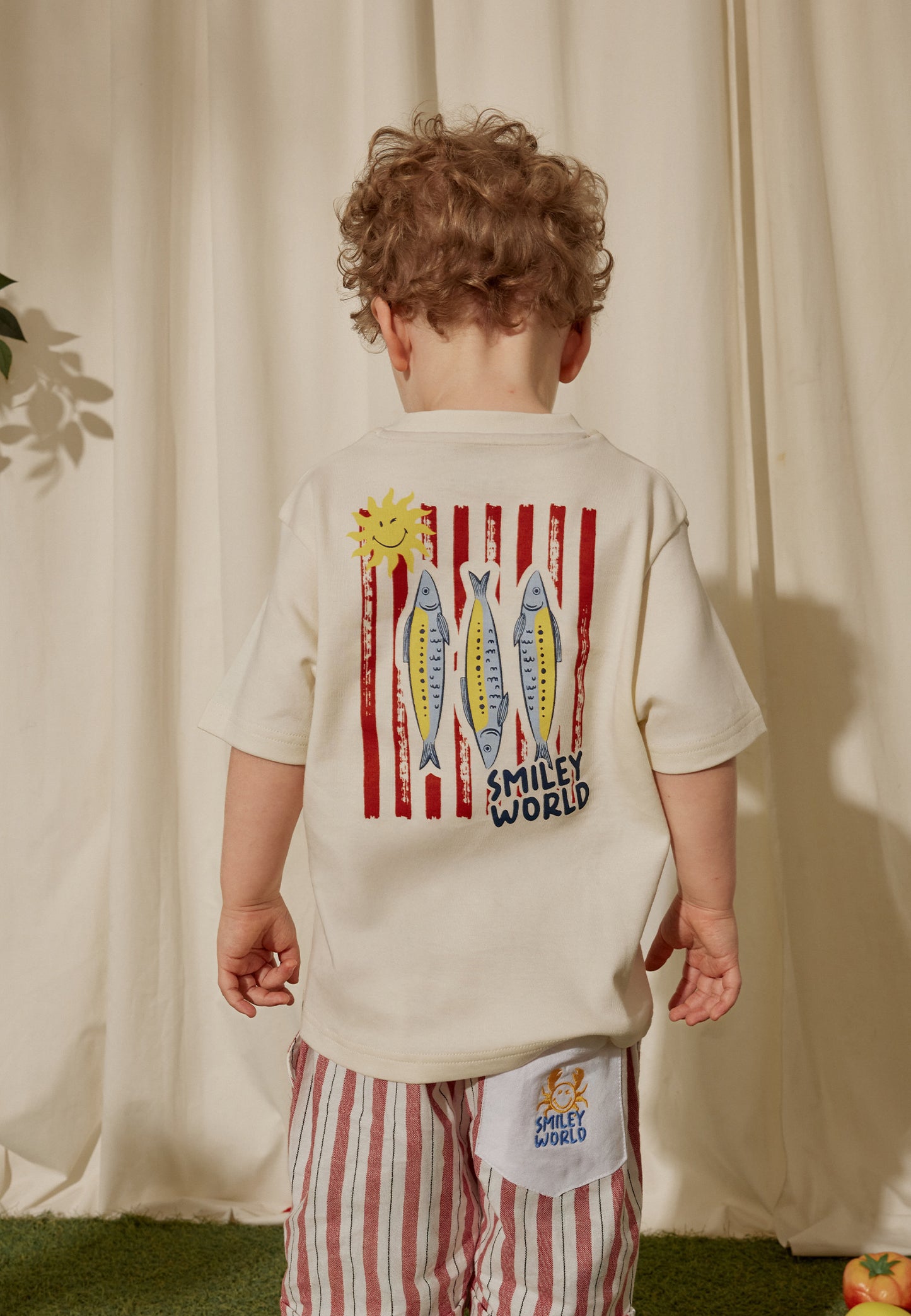 Osella Kids x SmileyWorld Lorenzo T-shirt In Ivory