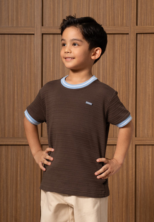 Osella Kids Wade Contrast Collar T-shirt